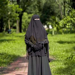 রাইনা হিজাব সেট  কালো